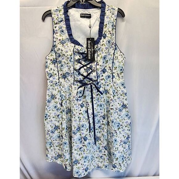 Scarlet Darkness October Fest Floral Women's Size L Dress NWT E8 - Picture 1 of 9